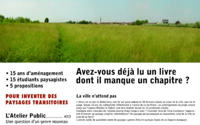 Journal de l’atelier public de paysage n°1