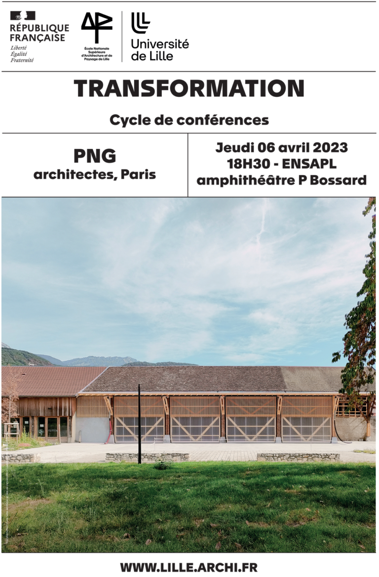 affiche conférence png architecture
