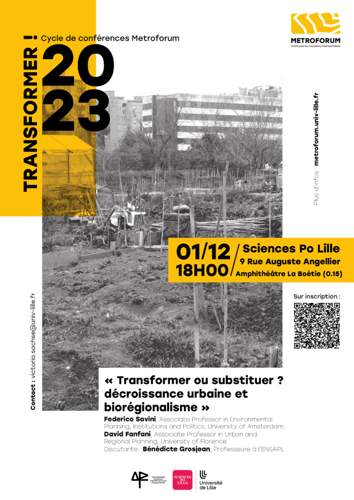 Transformer ! Cycle de conférence de MetroForum ENSAPL