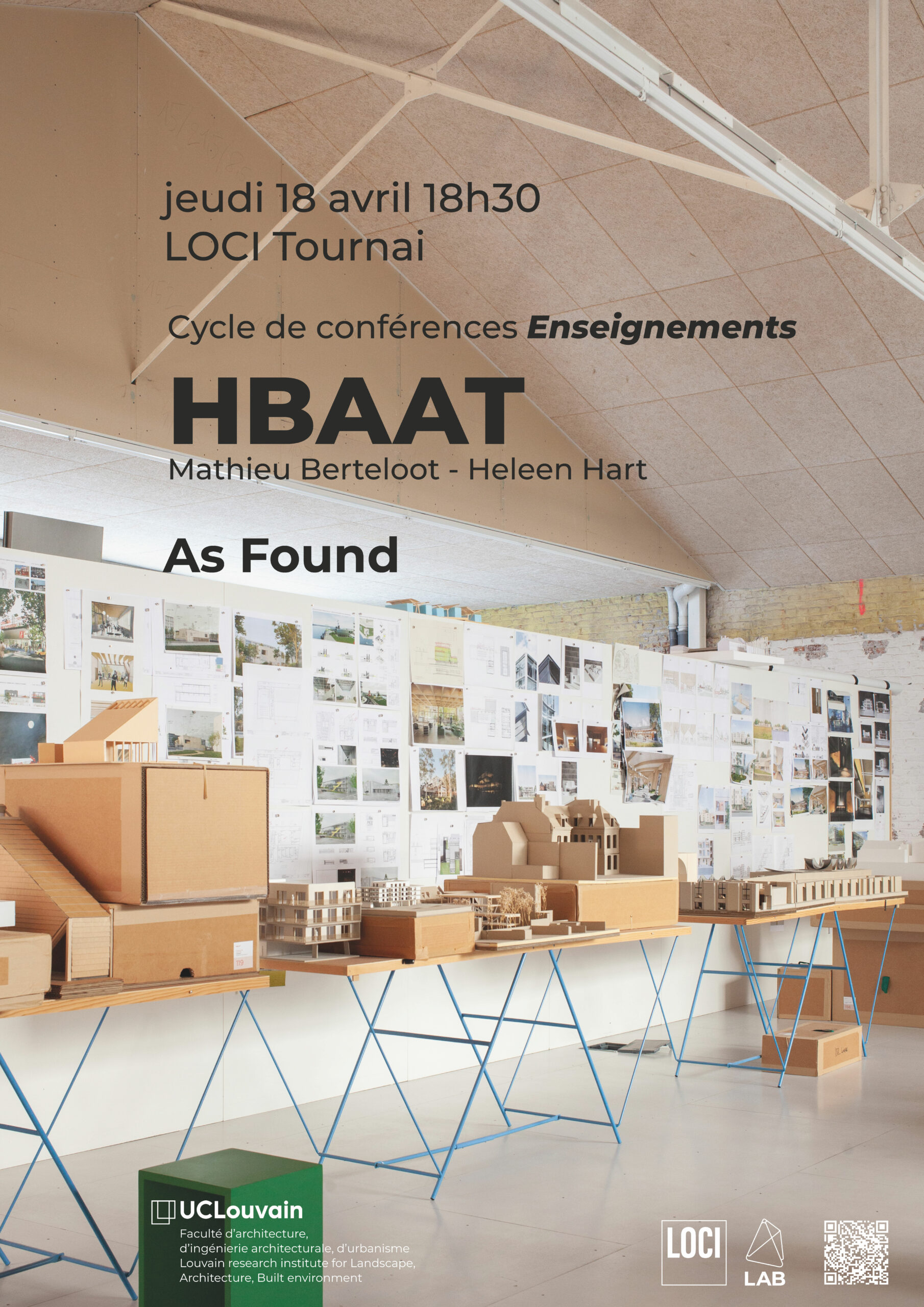 Jeudi 18 avril – Conférence de Heleen hart et Mathieu Berteloot à LOCI Tournai