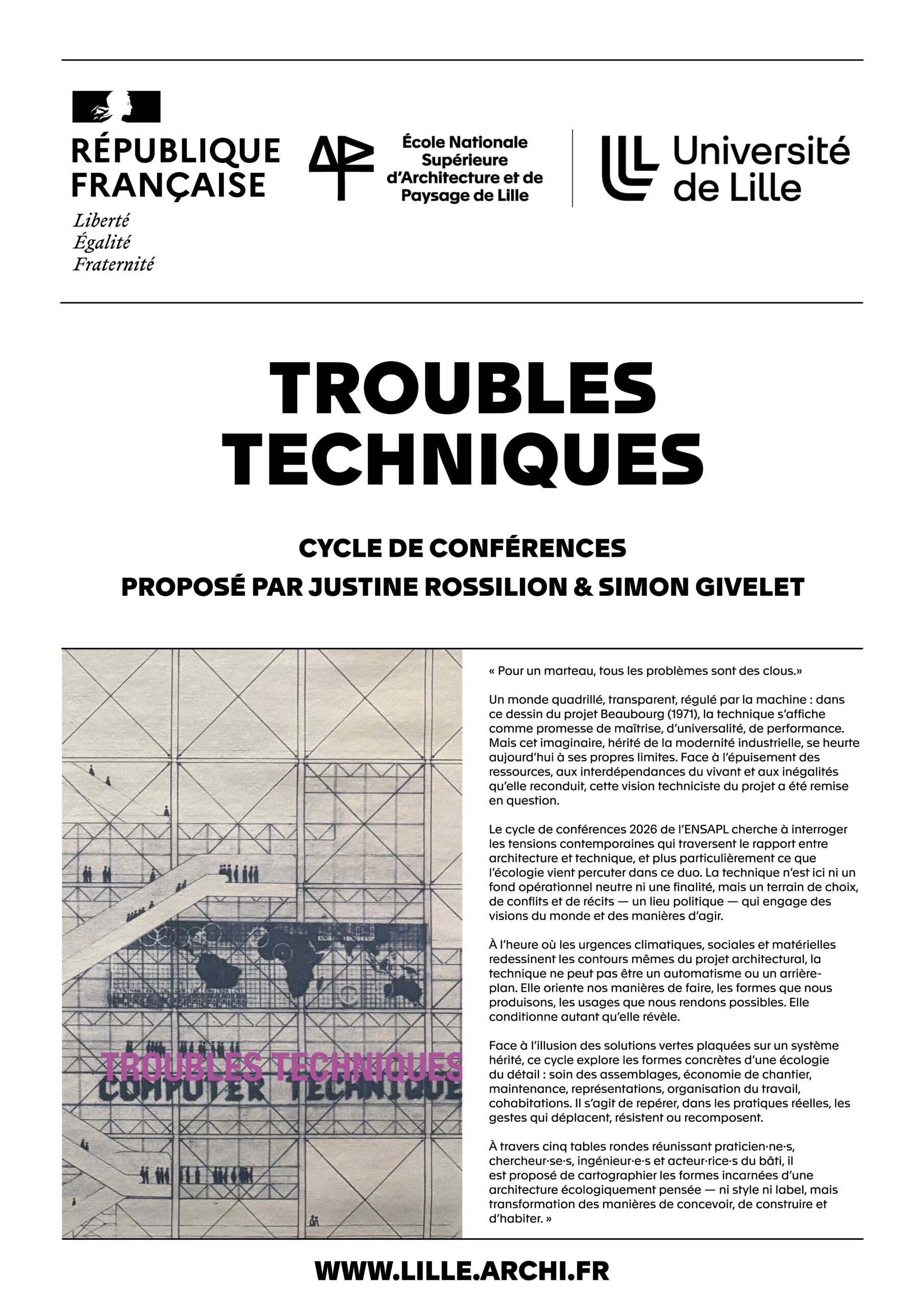 SAVE THE DATE - Jeudi 5 mars - 1ère conférence du cycle 