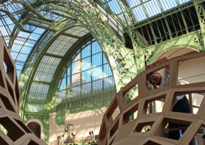 Le pavillon Surf & Curve a été présenté au Grand Palais à Paris dans le cadre du Forum International Bois Construction 2026