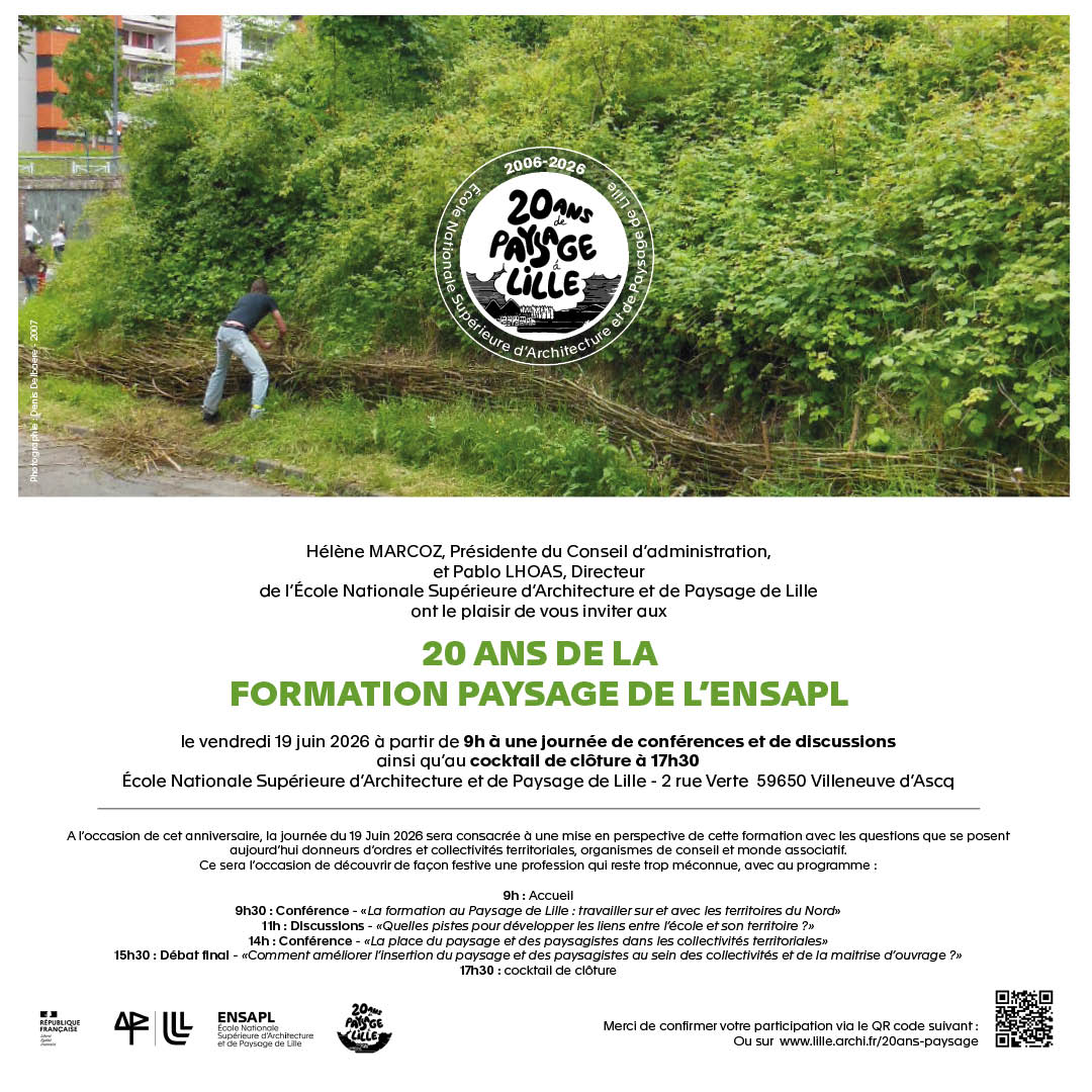 invitation 20 ans paysage